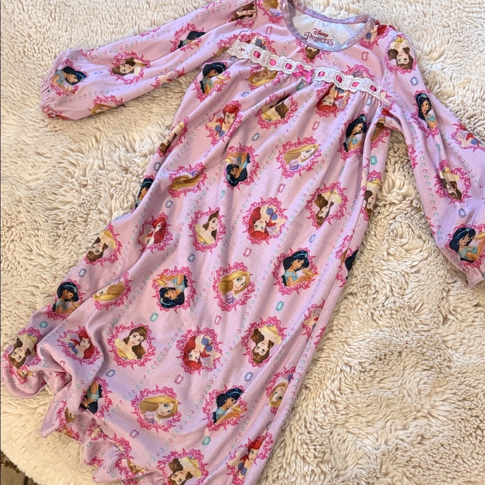 Disney Princess Pink Nightgown for Kids Pajamas Girls 4 4t